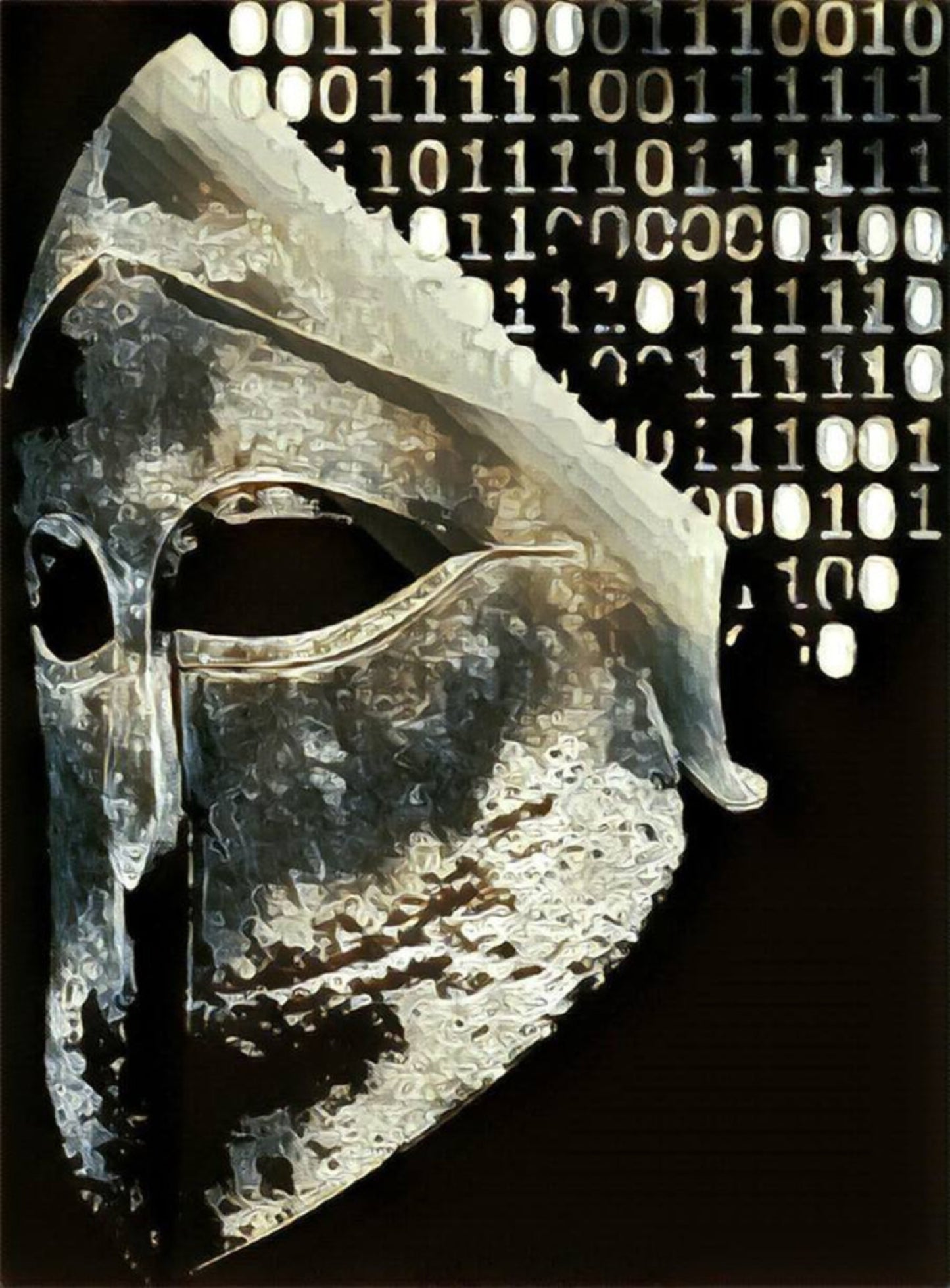 History Machine Podcast Introduction episode image. Digital helmet.